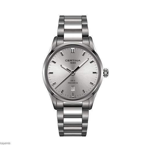 Ladies Steel Silver Dial Date Window Ds-2 Certina