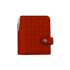 Cross Lthr Mini Agend Red