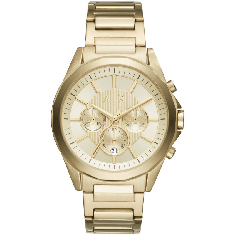 Gents Armani Exchange Rolled Gold Chronograph