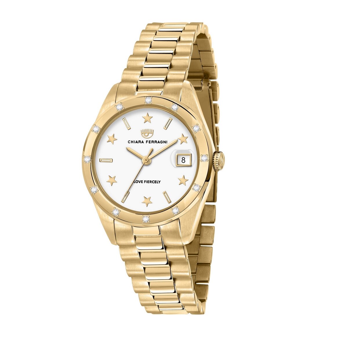 Ladies Rolled Gold Chiara Ferragni Watch With Star Dial