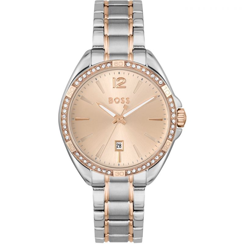 Ladies Two Tone Hugo Boss Bracelet Watch