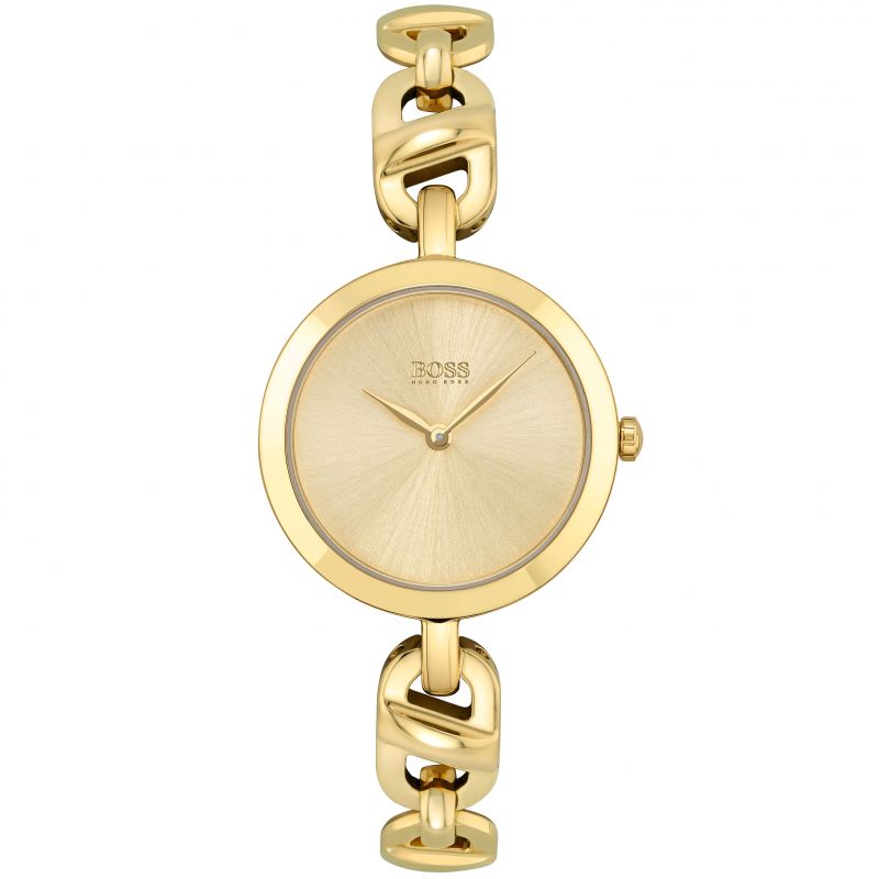 Ladies Hugo Boss Rolled Gold Round Dial Watch
