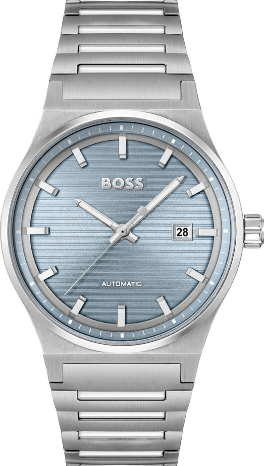 Gents Hugo Boss Candor Blue Stripe Dial Watch