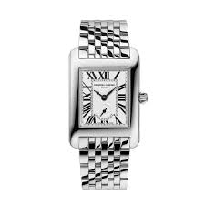 Ladies Stainless Steel Frederique Constant Carree Square Roman Numerals Watch