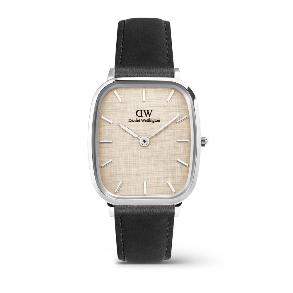 Gents Daniel Wellington Marlon Sheffield Linen Silver Dial Brown Dial