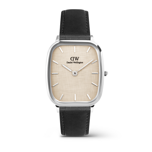 Gents Daniel Wellington Marlon Sheffield Linen Silver Dial Brown Dial
