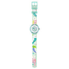 Flik Flak Happy Budgies Mint Watch