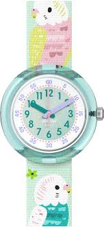 Flik Flak Happy Budgies Mint Watch