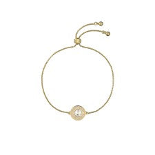 Ted Baker Gold Plated Cherla Pink Enamel Crystal Bracelet