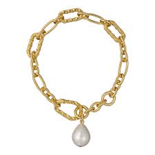 Ted Baker Gold Plated Tiana Drop Pearl Bracelet