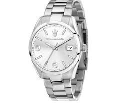 Gents Stainless Steel Maserati Attrazione 43mm Silver Dial Watch