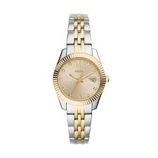 Ladies Two Tone Bracelet Scarlette Fossil Watch