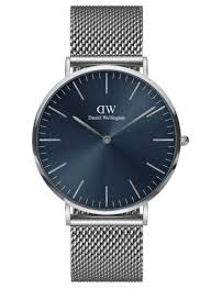 Gents Daniel Wellington Classic Mesh Arctic Blue Dial