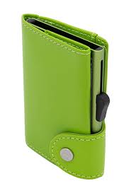 Lime Green Leather C-Secure Wallet