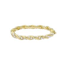 Ted Baker Tilaa Gold Plated Pearl Twist Bangle
