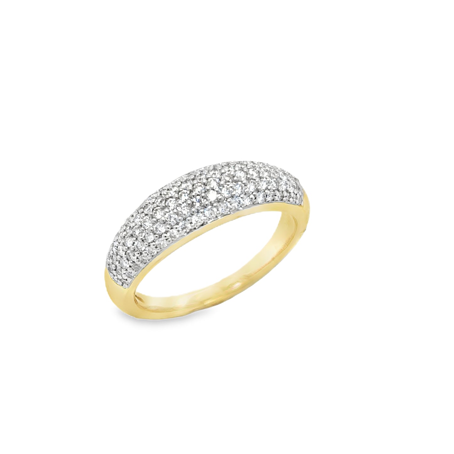 9ct Pave Set .50ct Diamond Ring