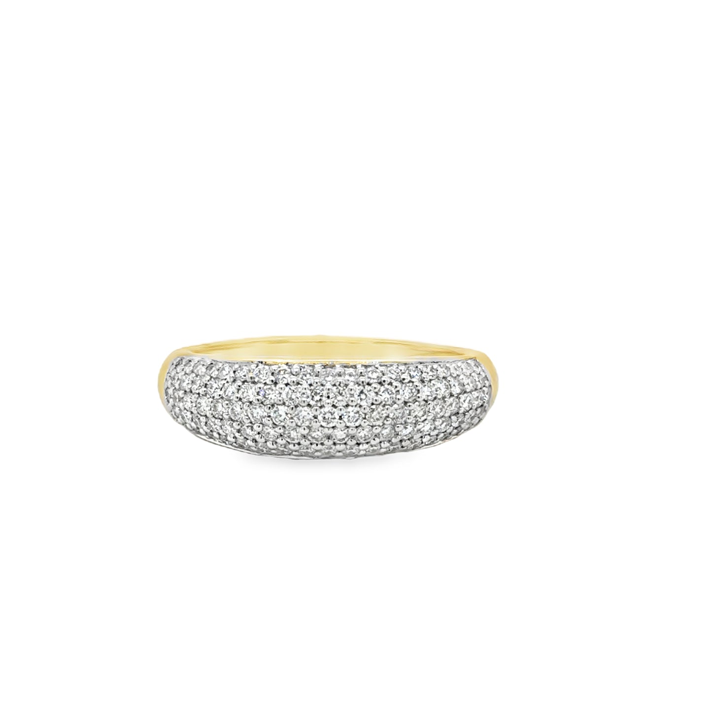 9ct Pave Set .50ct Diamond Ring