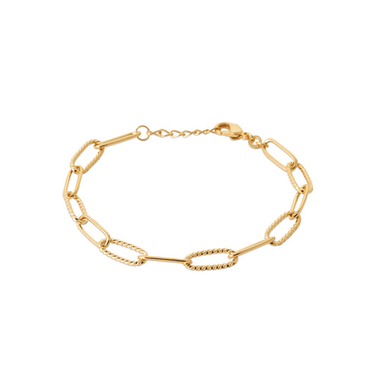 Burren 18ct Gold Plated Street Light Bracelet