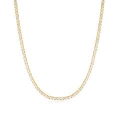 Burren 18ct Gold Plated Saskia CZ Tennis Necklet