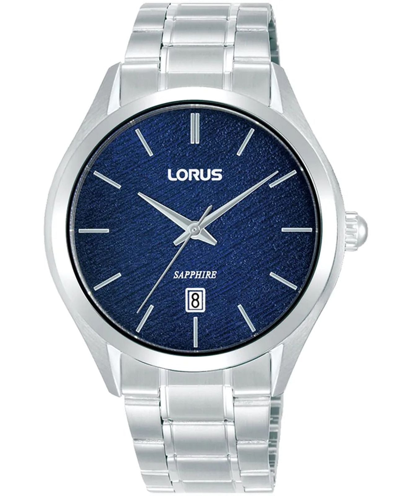 Gents Stainless Steel Lorus Blue Dial Watch