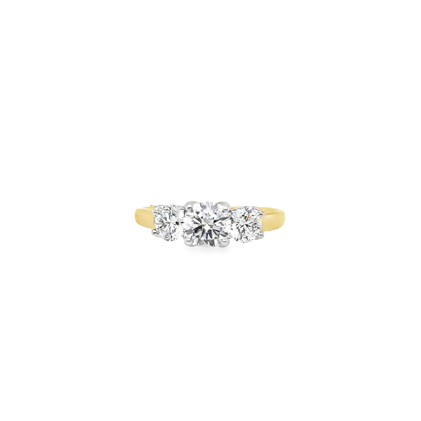18ct Three Stone Graduated Diamond Ring 1.25ct