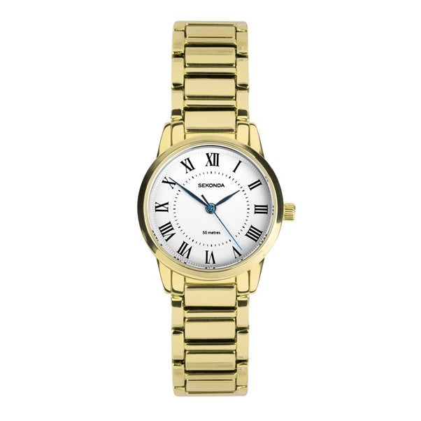 Ladies Sekonda Beaumont White Dial Blue Hands