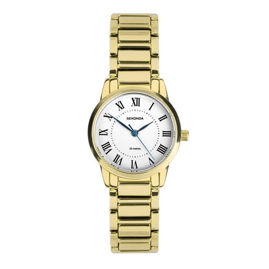 Ladies Sekonda Beaumont White Dial Blue Hands