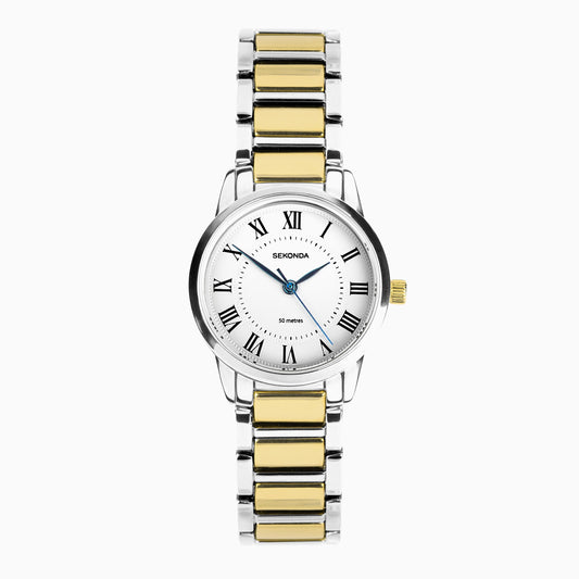 Ladies Sekonda Beaumont White Dial Blue Hands