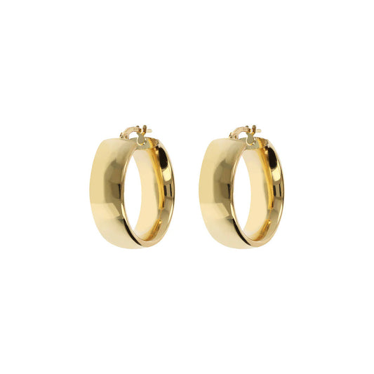 Bronzeallure Gold Plated 25mm Chunky Earrings
