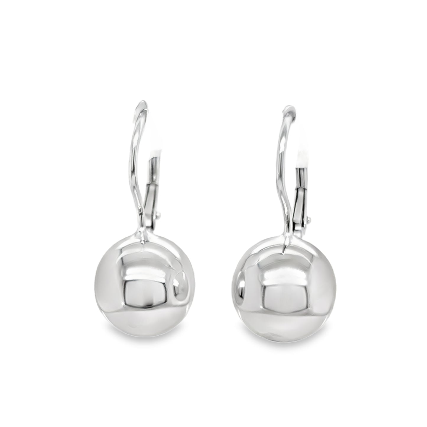 Sterling Silver German Wire Ball Drop Earring