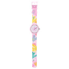 Flik Flak Pastel Paradise Pink Floral Watch
