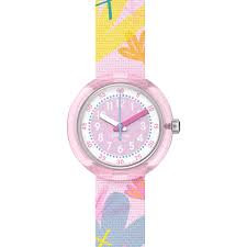 Flik Flak Pastel Paradise Pink Floral Watch