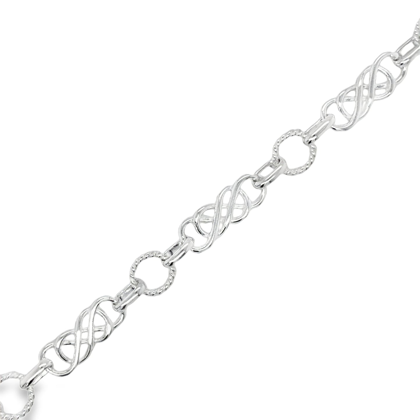 Sterling Silver Celtic Knot Bracelet 7.5"