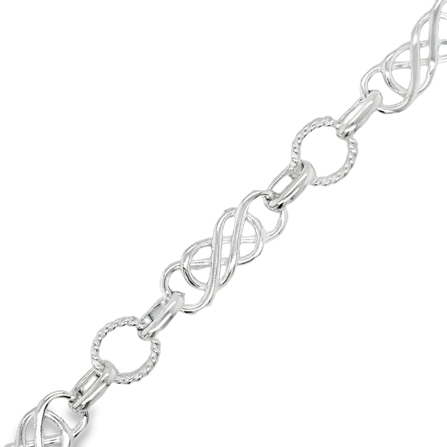Sterling Silver Celtic Knot Bracelet 7.5"