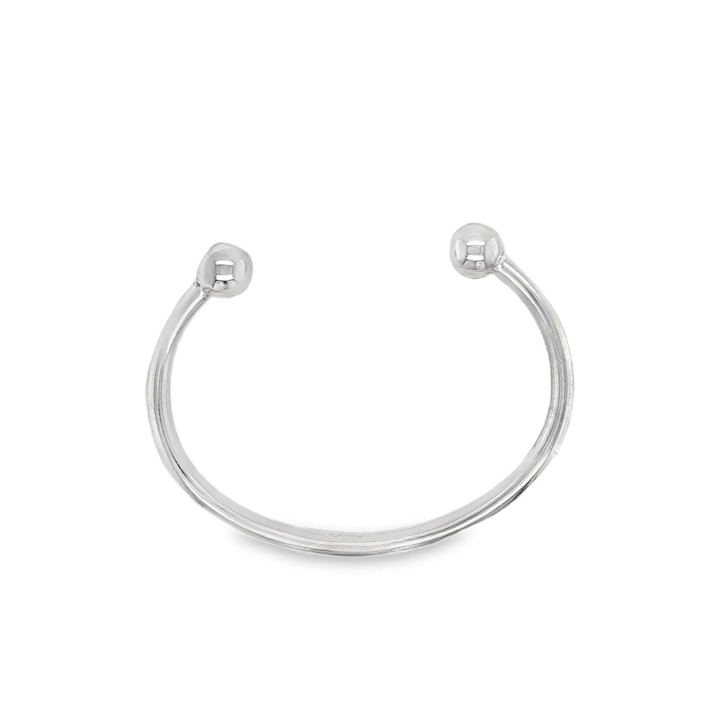 Sterling Silver Torc Baby Bangle