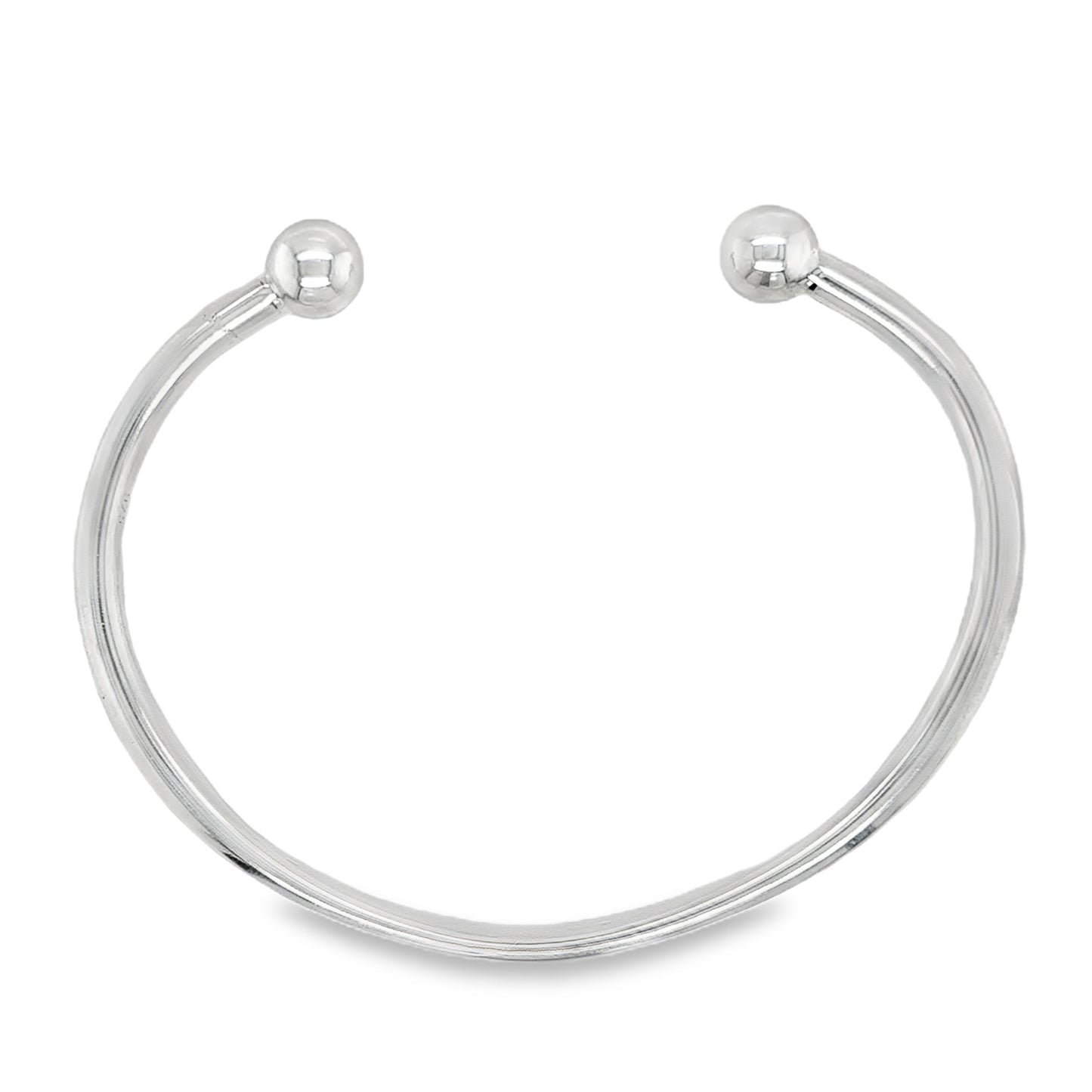 Sterling Silver Torc Bangle