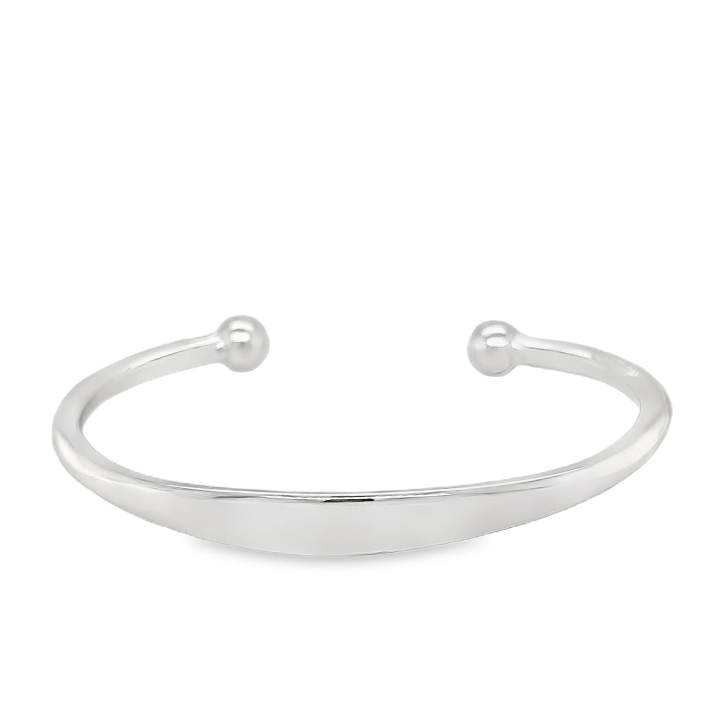 Sterling Silver Torc Bangle