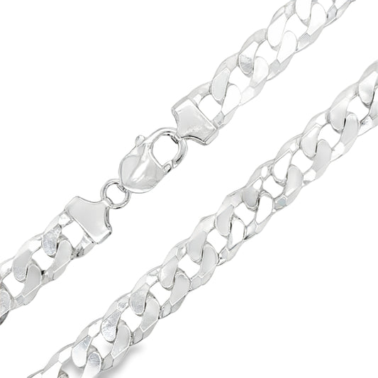 Sterling Silver Heavy Curb Necklet 24"