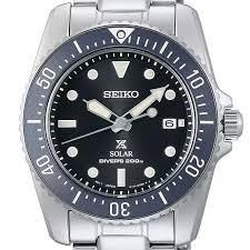 Gents Stainless Steel Seiko Prospex Blue Sports Solar Diver's Watch