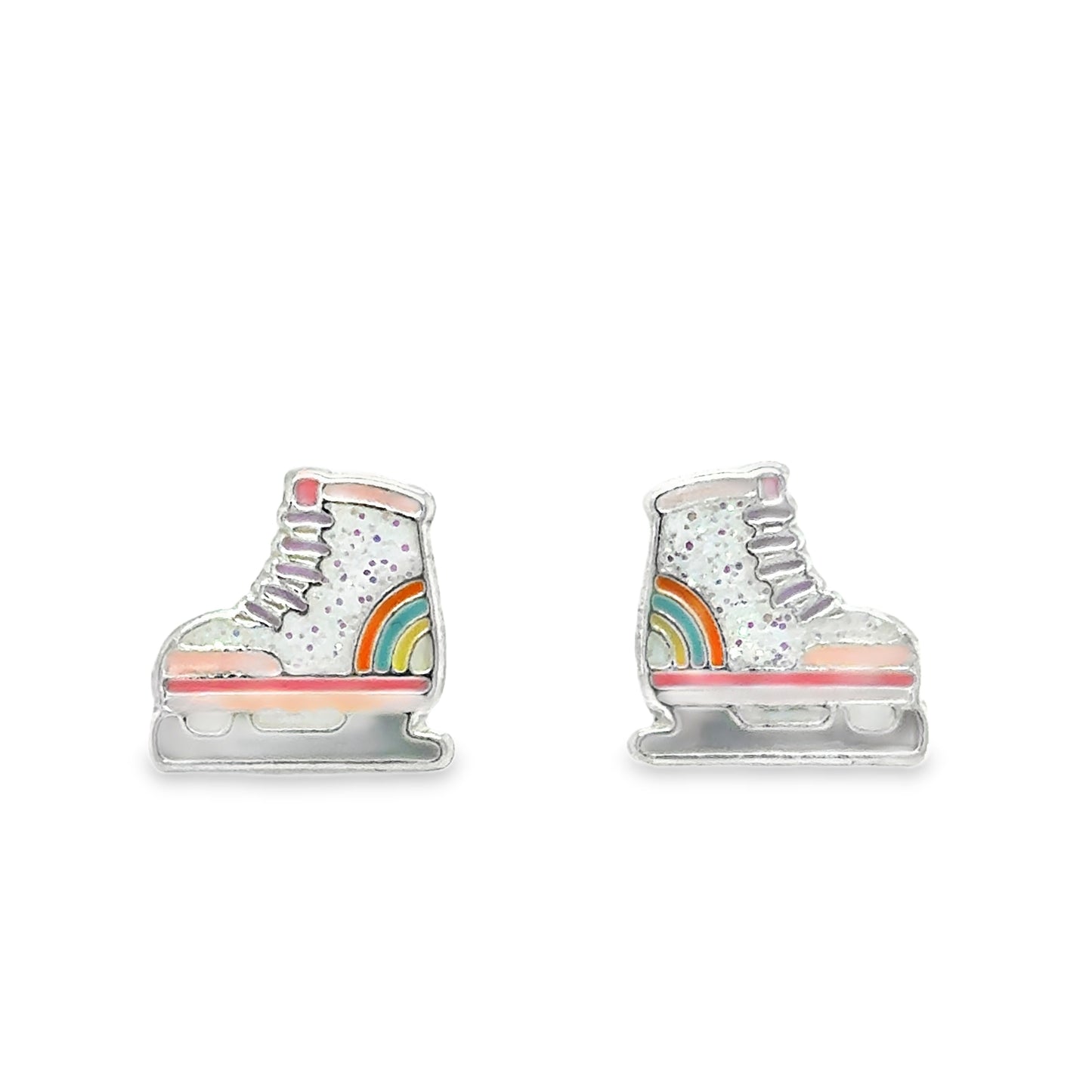 Sterling Silver Roller Blade Earrings