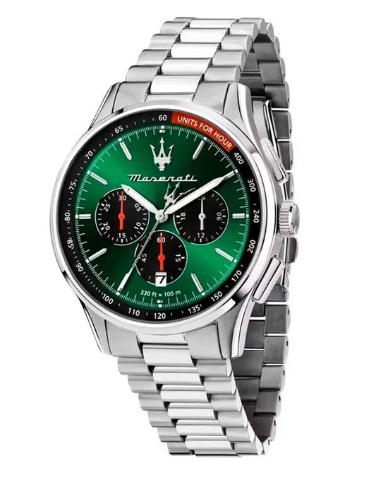 Gents Maserati Sorpasso Chronograph Green Dial