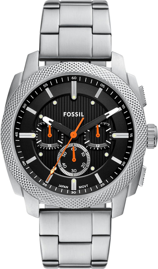 Gents Fossil Machine Chronograph Black Dial