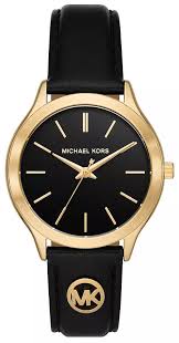 Ladies Michael Kors Slim Runway Black Dial