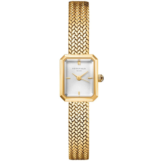 Ladioes Rosefield Mini Octagon Gold White Dial