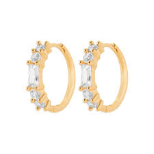 Burren 18ct Gold Plated Chandelier Hoop Earrings