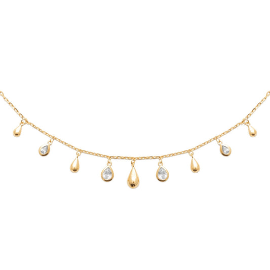 Burren 18ct Gold Plated Kisses From The Sun Necklet