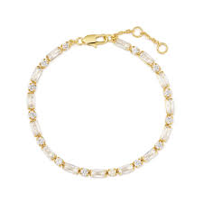 Burren 18ct Gold Plated Satya CZ Tennis Bracelet