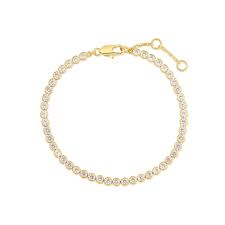 Burren 18ct Gold Plated Savannah CZ Tennis Bracelet