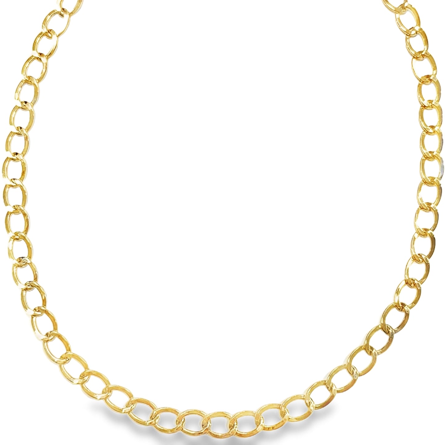 9ct Polished Curb Necklet