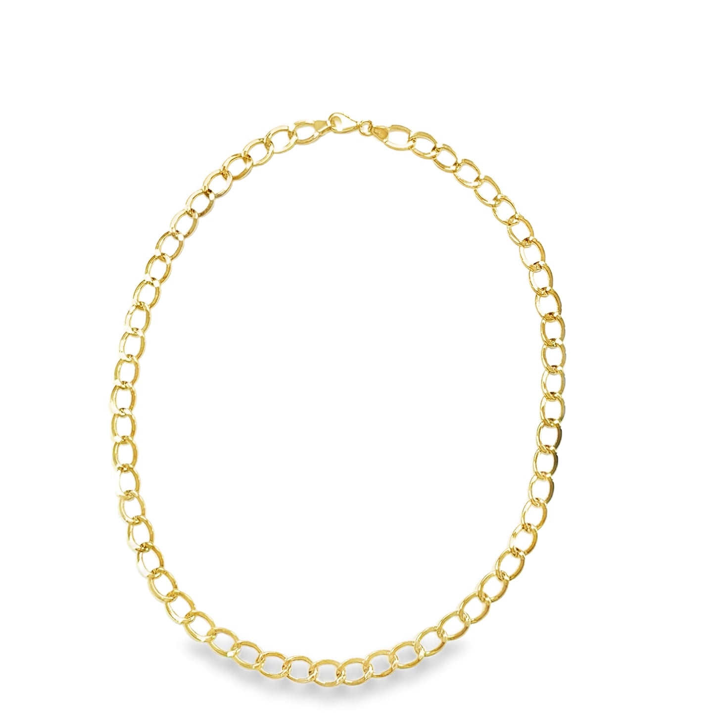 9ct Polished Curb Necklet